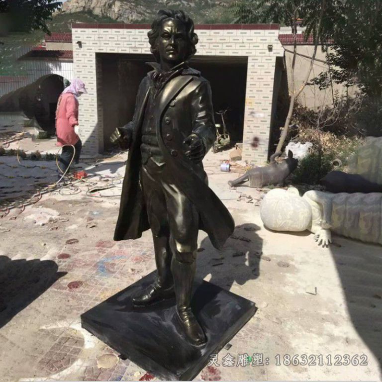 音乐家贝多芬城市铜雕