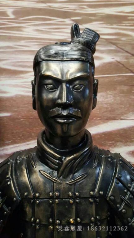 兵马俑公园抽象人物铜雕
