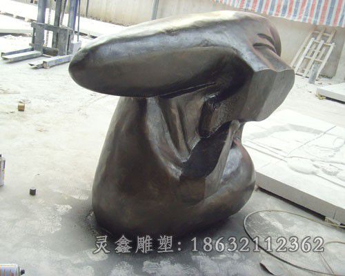 彩绘抽象景观广场铜雕