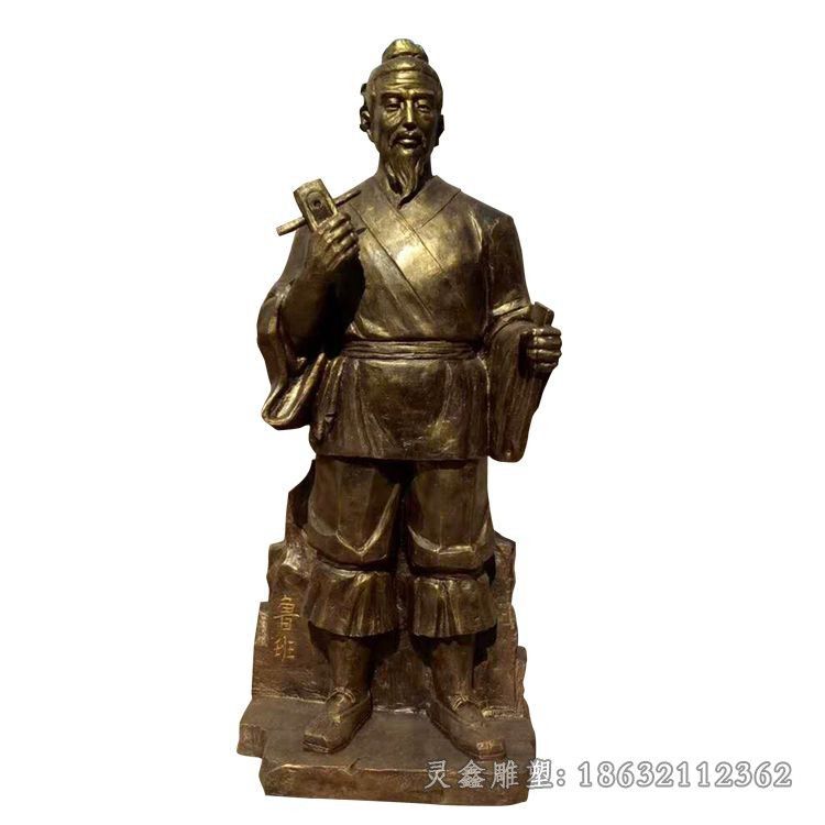 古代工匠鲁班小区铜雕