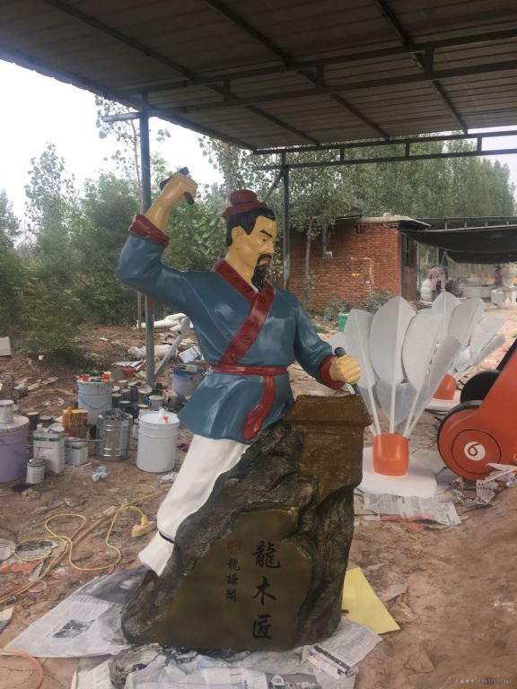 古代工匠鲁班别墅铜雕