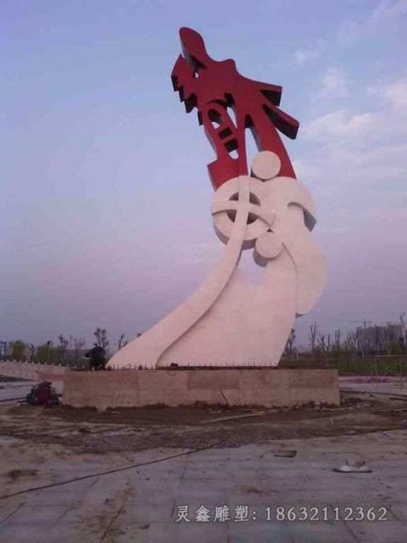 不锈钢抽象龙广场雕塑