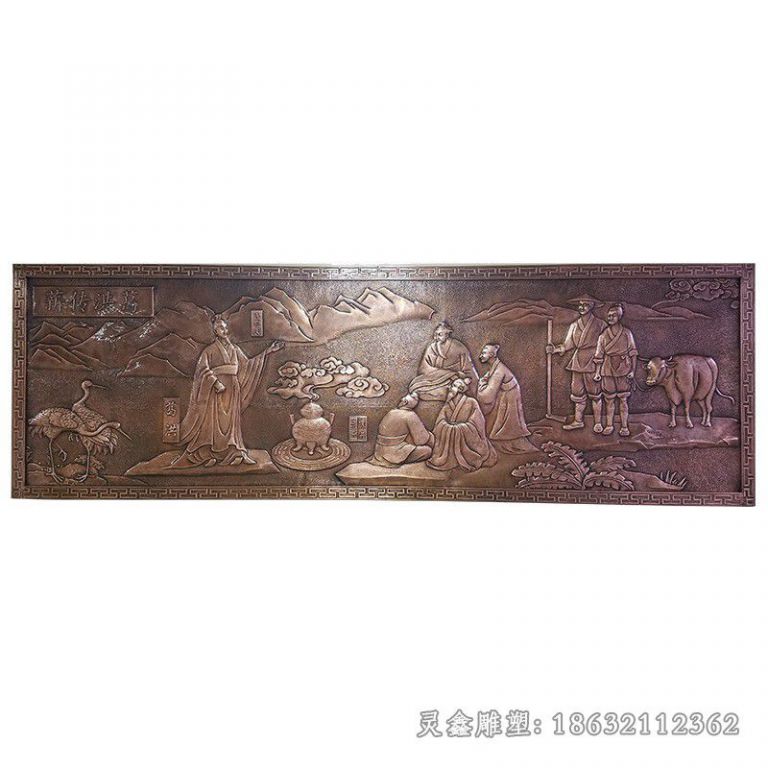 浮雕古代名医校园文化铜雕