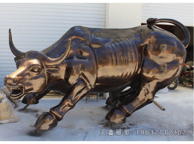 动物牛城市景观铜雕