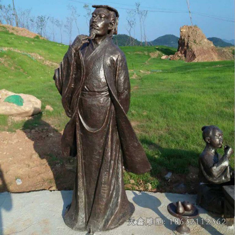 古代人物景区景观铜雕