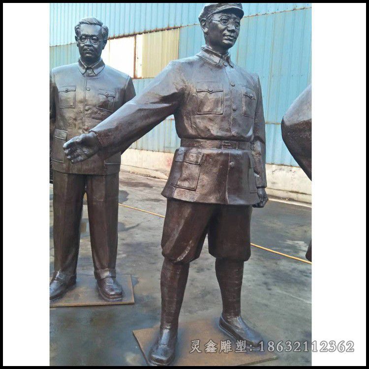 历史名人广场人物铜雕