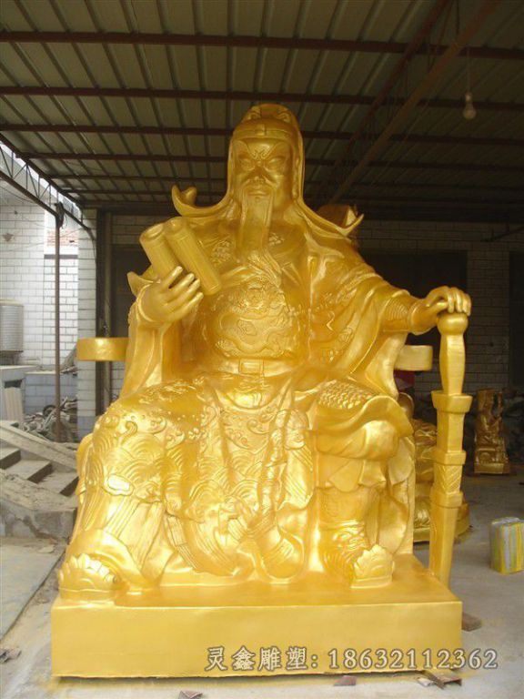 金色关公景区景观铜雕