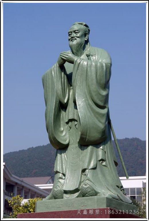 春秋孔子景区人物铜雕