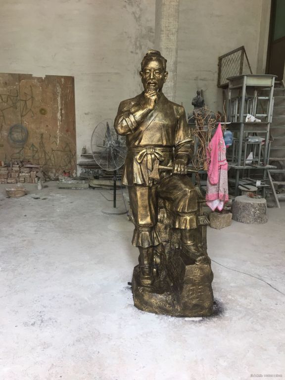 古代名匠鲁班景区铜雕