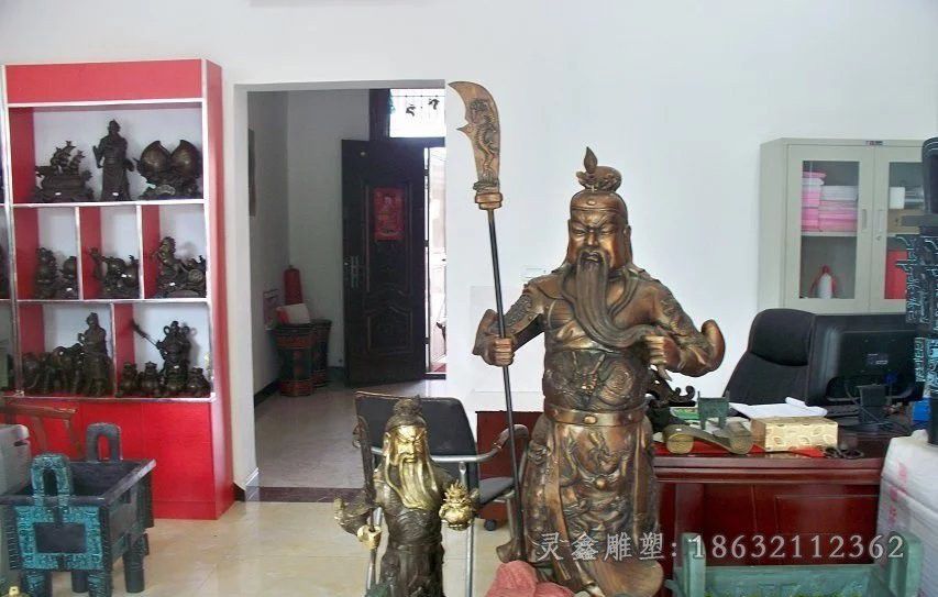 武财神关公园林景观铜雕