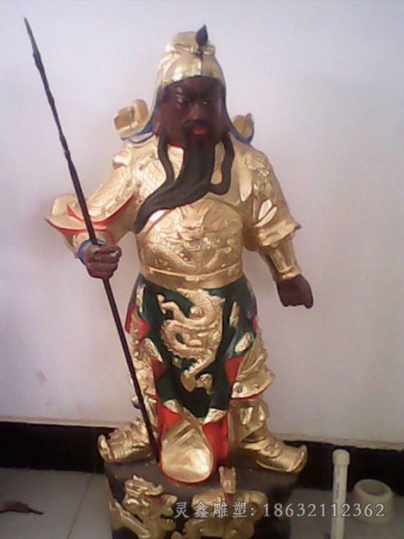 古代关公城市人物铜雕