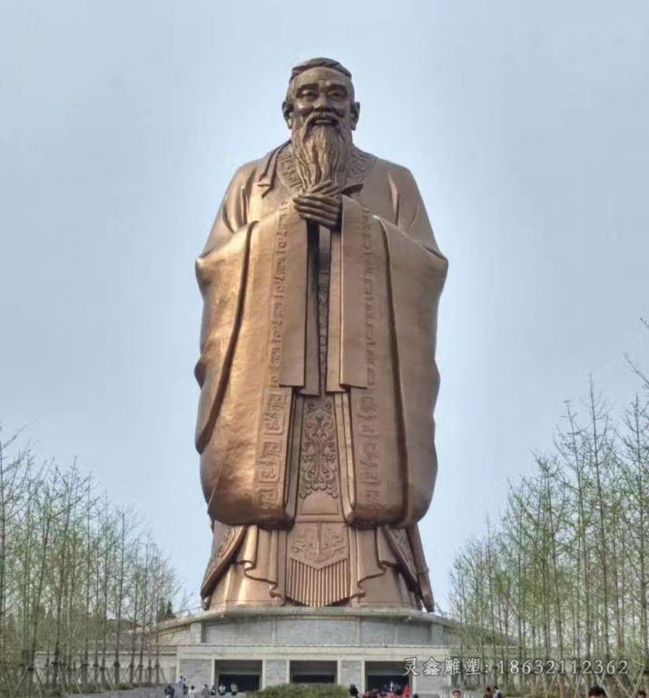 思想家孔子景区人物铜雕