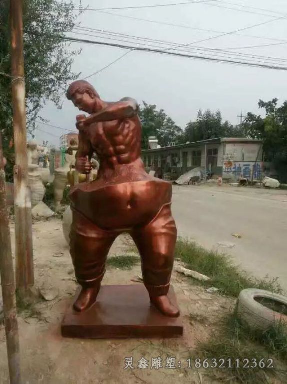 抽象人物户外景观铜雕