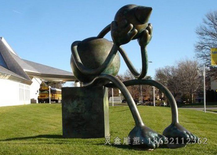 抽象人物小区景观铜雕