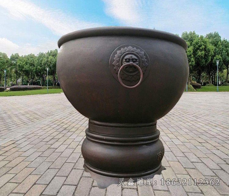 大水缸公园景观铜雕