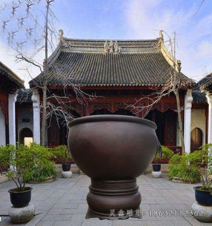 大水缸校园景观铜雕