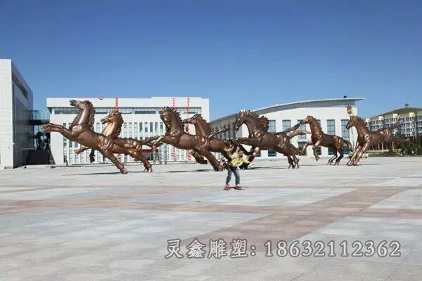 抽象群马商场动物铜雕