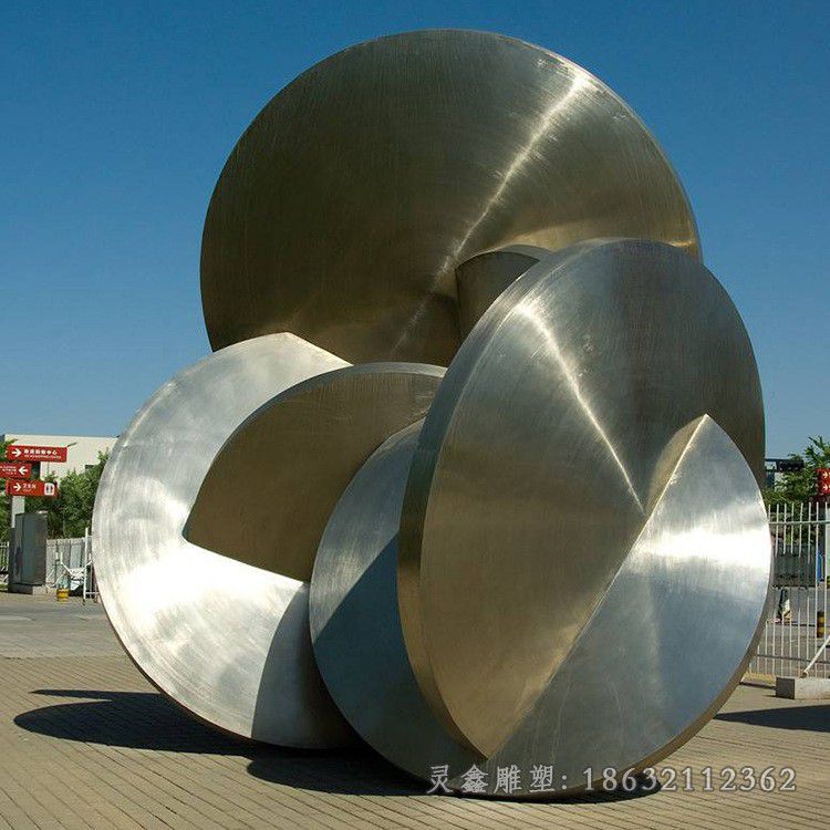 不锈钢镜面标志景观雕塑