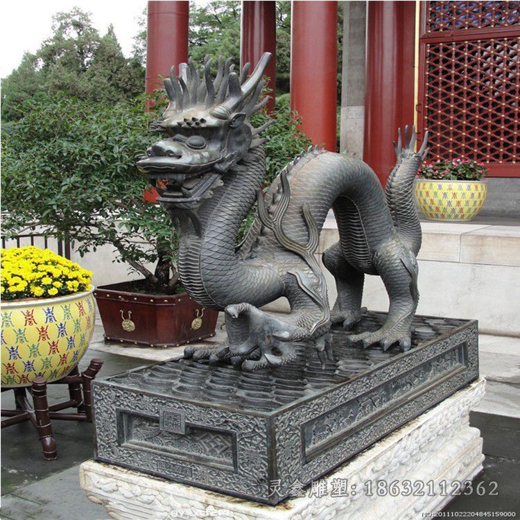 神兽龙户外景观铜雕