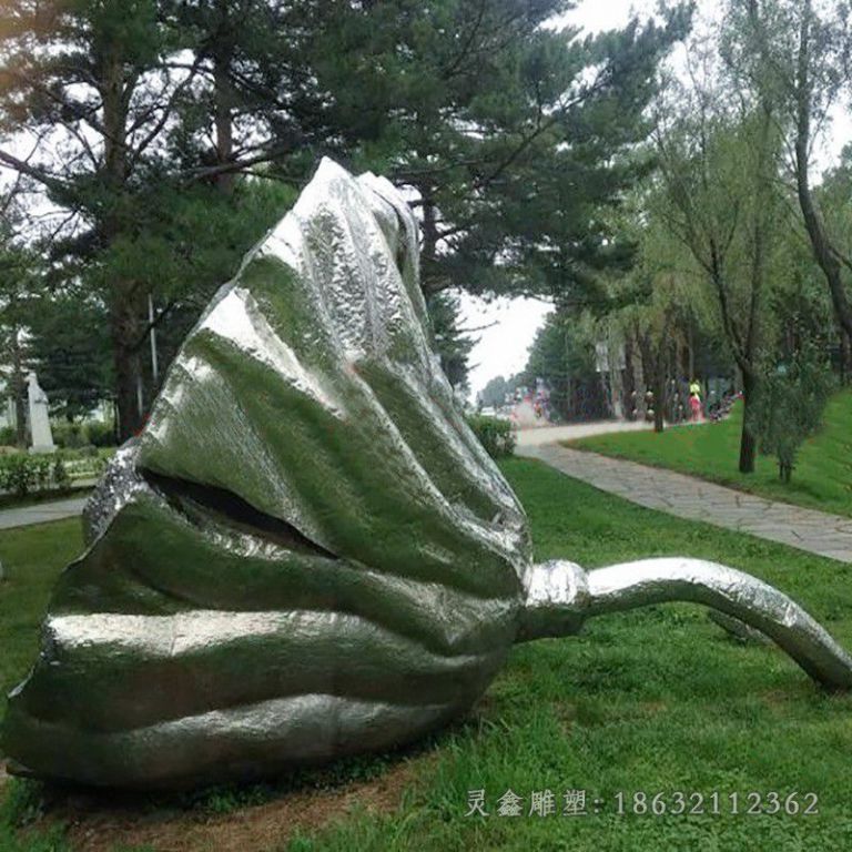 不锈钢莲蓬校园景观雕塑