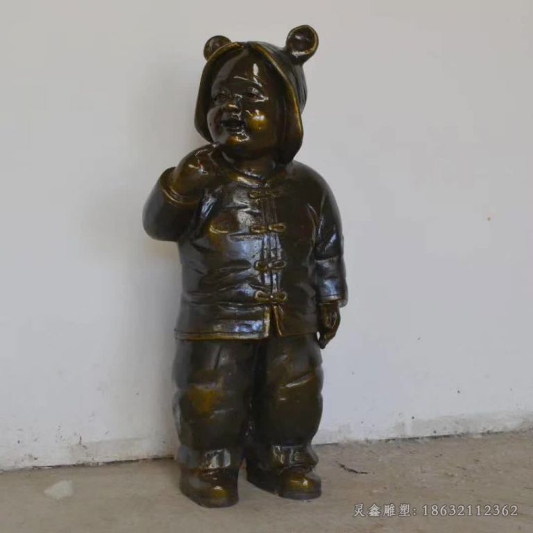 儿童人物城市景观铜雕