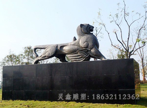 动物狮子景观广场铜雕