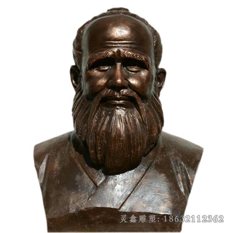 孙思邈半身像广场铜雕
