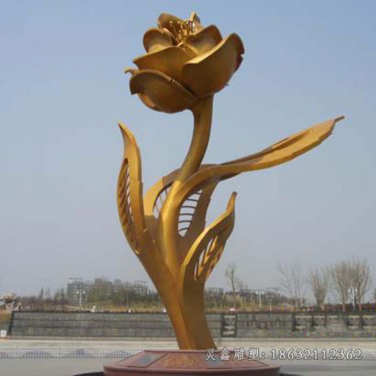 不锈钢紫荆花广场雕塑