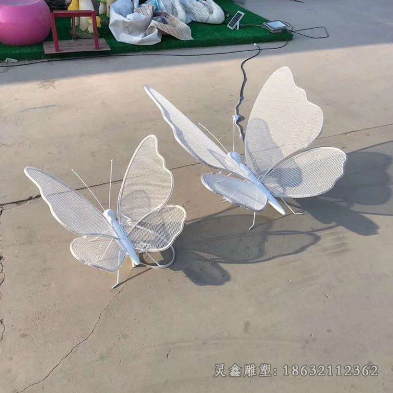 镂空蝴蝶不锈钢城市雕塑
