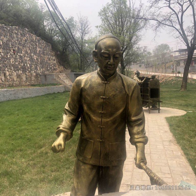 古代人物城市标志铜雕