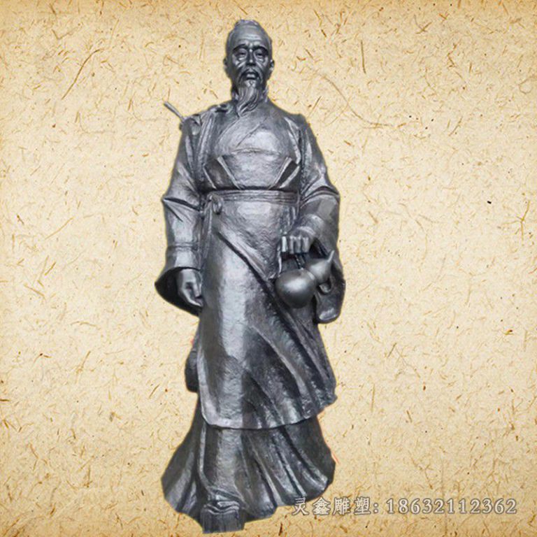 古代名医孙思邈城市铜雕