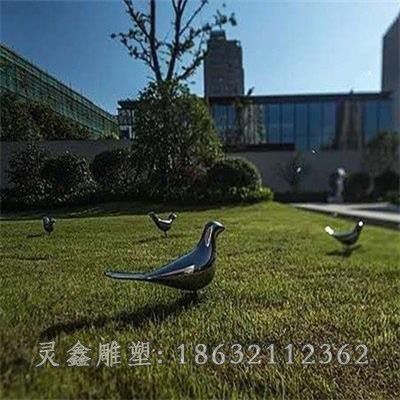 不锈钢抽象鸽子景区雕塑