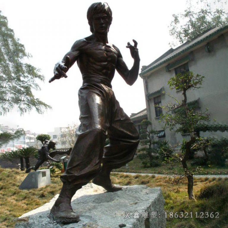 李小龙电影名人铜雕