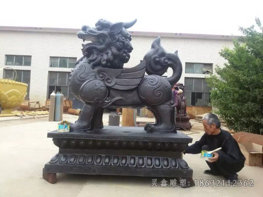 神兽麒麟别墅景观铜雕