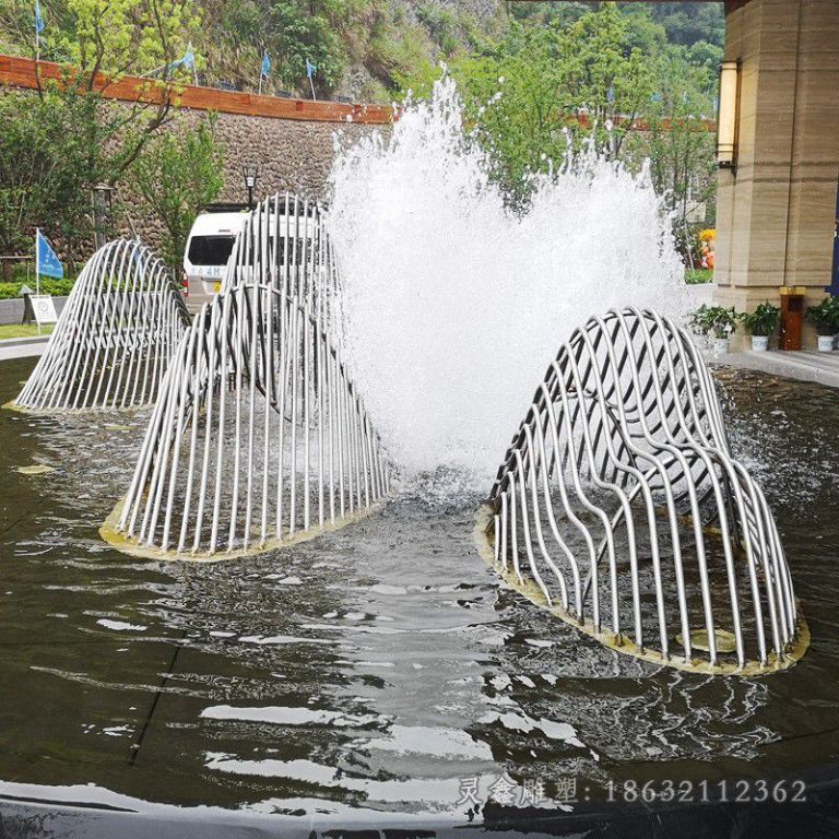 镂空假山城市不锈钢雕塑