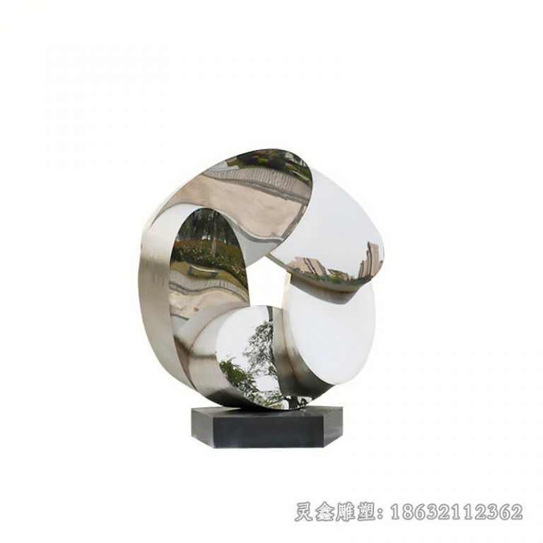 不锈钢风车镜面广场雕塑