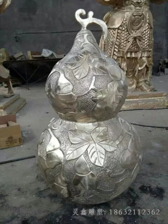 镇宅葫芦校园景观铜雕