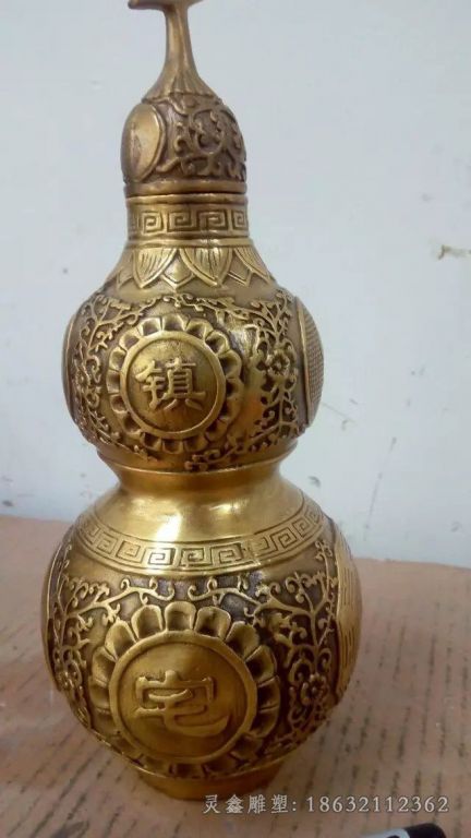 镇宅葫芦公园景观铜雕