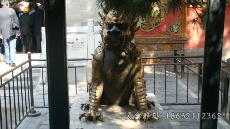 神兽麒麟别墅动物铜雕