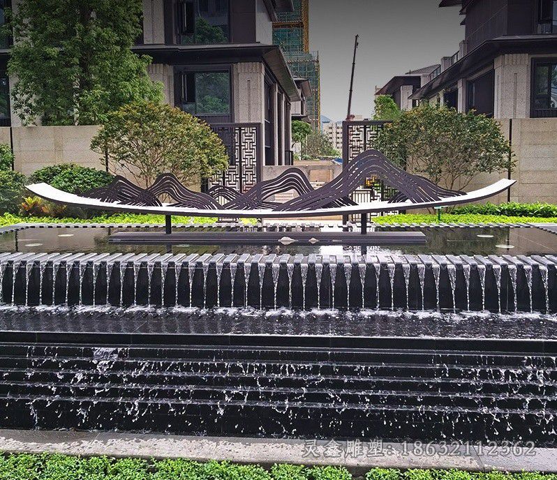 不锈钢假山公园景观雕塑
