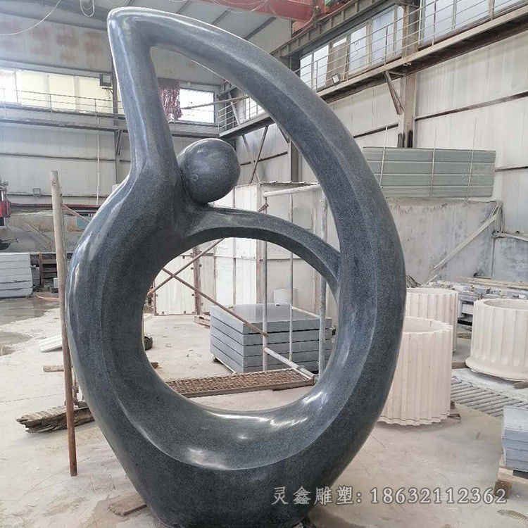 抽象人物舞蹈景观铜雕