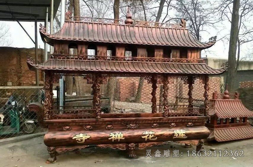 方形香炉城市景观铜雕