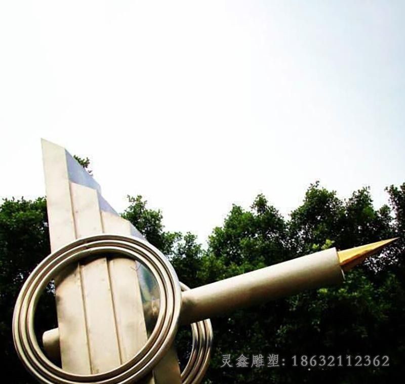 不锈钢钢笔公园景观雕塑
