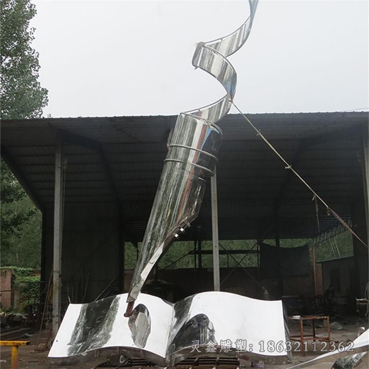 不锈钢钢笔小区景观雕塑