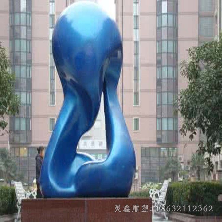 不锈钢彩绘景观标志雕塑