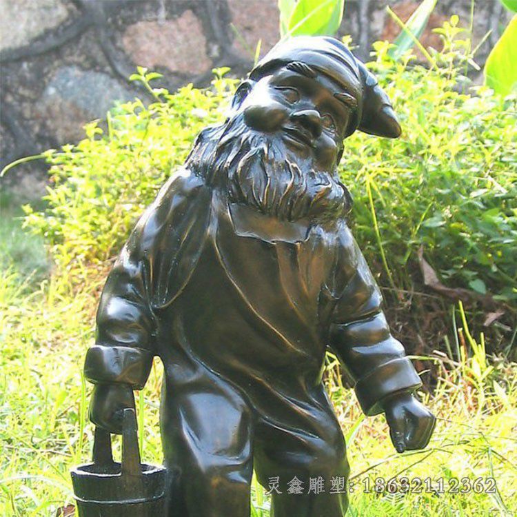 公园景观抽象人物铜雕