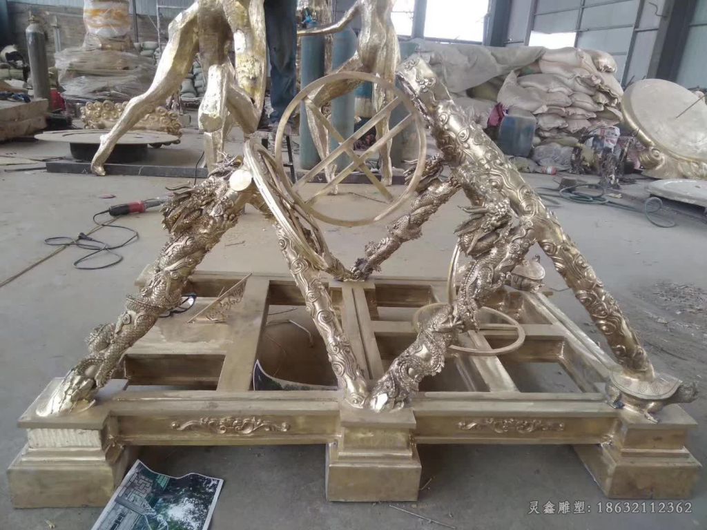 古代浑天仪户外景观铜雕