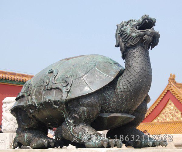 神兽龙龟园林景观铜雕
