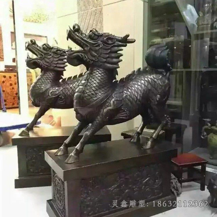 神兽麒麟景观动物铜雕