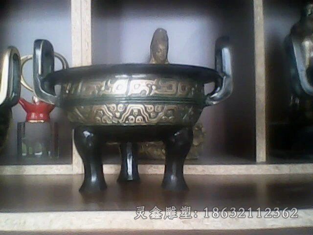 三足香炉园林景观铜雕